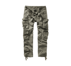 Brandit Pure Slim Fit Trousers, Olive