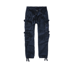 Brandit Pure Slim Fit Trousers, Navy Blue