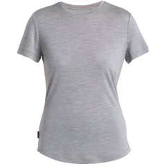 Icebreaker 125 Cool Lite Sphere III Merino γυναικείο μπλουζάκι με κοντό μανίκι, ανοιχτό γκρι