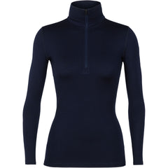 Icebreaker 260 Oasis women's thermal zip sweatshirt, dark blue