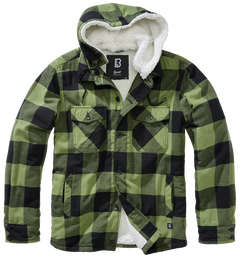 Brandit Lumber Hooded Jacket, Black/Olive