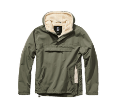 Brandit Windbreaker Sherpa jacket, olive