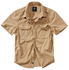 Brandit Vintage men's short-sleeve shirt 1/2, Khaki