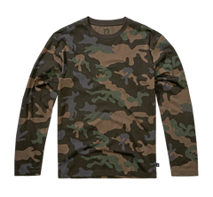 Brandit Premium Long Sleeve T-Shirt, Dark Camo