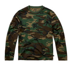 Brandit Premium Long Sleeve T-Shirt, Woodland