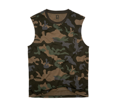 Brandit Sleeveless T-Shirt, Dark Camo