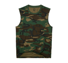 Brandit Sleeveless T-Shirt, Woodland
