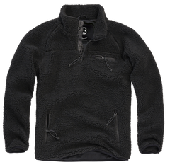 Brandit Teddyfleece Troyer Fleece Jacket, Black