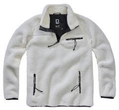 Brandit Teddyfleece Troyer Fleece Jacket, White