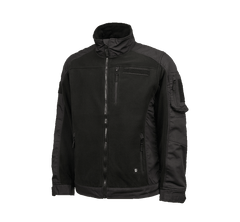 Brandit Fleecejacket Ripstop, Black