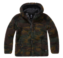 Brandit Teddyfleece γυναικείο μπουφάν με κουκούλα, woodland