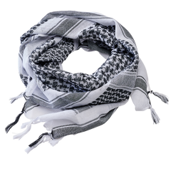 Brandit Shemag Scarf, White-Black