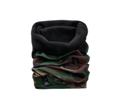 Brandit Multifunctional Fleece Neck Gaiter, Woodland