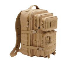 Brandit US Assault Pack Large pohodniški nahrbtnik 40L, bež