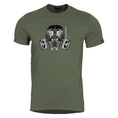 Pentagon Gas Mask T-Shirt, Olive