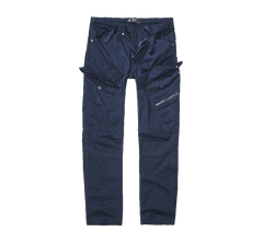 Brandit Adven Slim Fit Pants, Navy Blue