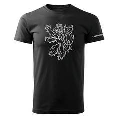 DRAGOWA short-sleeve t-shirt Czech lion 160 g/m², black