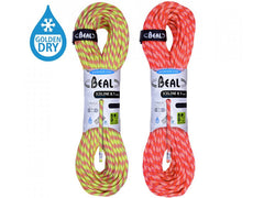 BEAL Ice Line Unicore Ημιστατικό Σχοινί Αναρρίχησης 8,1 mm 2 × 50 m, ανίθυολ / πορτοκαλί