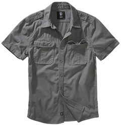Brandit Vintage Shirt, Charcoal Grey