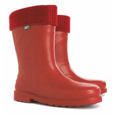 Demar LUNA women's work rubber boots with warm insole, red