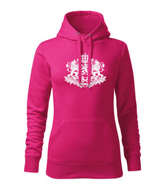 DRAGOWA women's hoodie Bulgarian emblem, pink