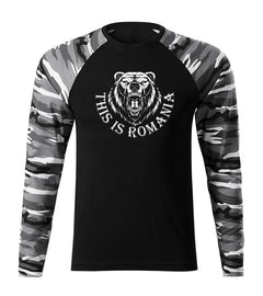 DRAGOWA Fit-T long-sleeve t-shirt Romanian bear, metro