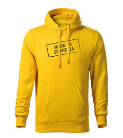 DRAGOWA men's hoodie Made in Slovenia, yellow