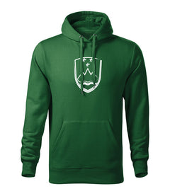 DRAGOWA men's hoodie Slovenian emblem, green