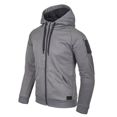 Helikon-Tex Urban Tactical Hoodie Full Zip, Melange Grey