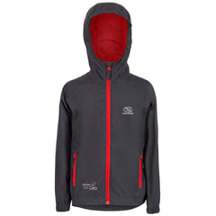 Highlander Stow and Go Kids Raincoat, Charcoal