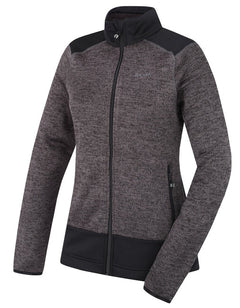 HUSKY Alan women's fleece zip-up sweater, black