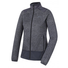 HUSKY Alan women's fleece zip sweater, dark grey