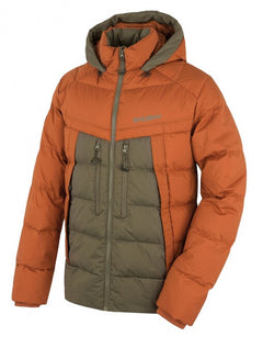 HUSKY Durra men's down jacket, brown/khaki