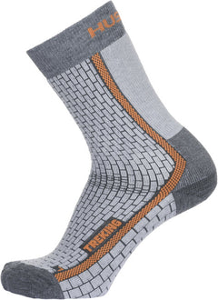 HUSKY Trekking Socks, Grey/Orange