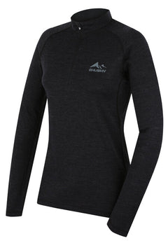 HUSKY Merino Long Sleeve Shirt Merow, Black