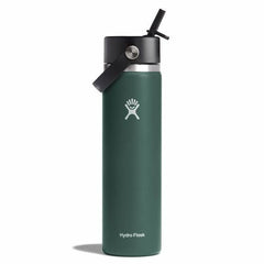 Hydro Flask Wide Mouth Thermos Bottle 24 OZ Flex Straw Cap 710 ml, Fir