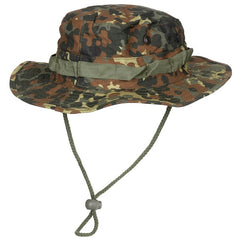 MFH GI Bush Rip-Stop Hat with Chin Strap, BW Camo