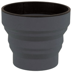 Lifeventure Ellipse Flexi Mug Collapsible Silicone Cup 350 ml, Graphite