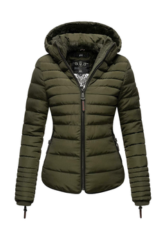 Marikoo Amber women's winter hooded jacket, olive