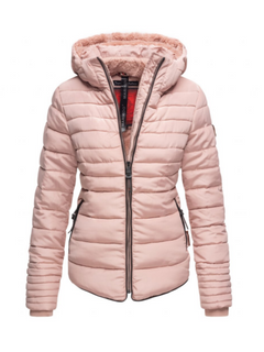 Marikoo Amber women's winter hooded jacket, rose