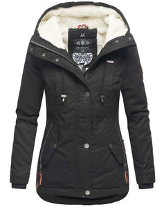 Marikoo BIKOO women's winter hooded jacket, black