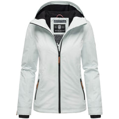 Marikoo Brombeere women's transitional jacket with hood, ice blue