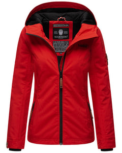 Marikoo BROMBEERE women's transitional jacket with hood, red