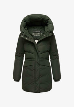 Marikoo Delilah16 women's winter hooded jacket, Dark olive