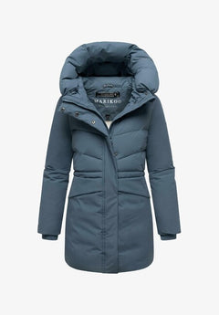 Marikoo Delilah16 women's winter hooded jacket, Dusty blue