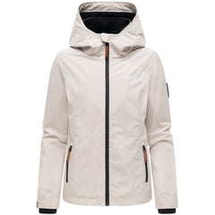Marikoo Erdbeere women's transitional jacket with hood, Bone