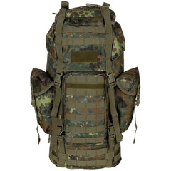 MFH MOLLE 65L Backpack, Aluminium Frame, BW Camo