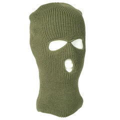 Mil-Tec 3 Holes Acrylic Balaclava, Olive