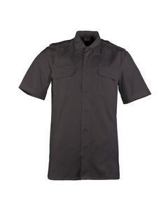 Mil-Tec Service Shirt Short Sleeve, Black
