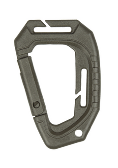 Mil-Tec Tactical MOLLE Plastic Carabiner, Olive 2pcs